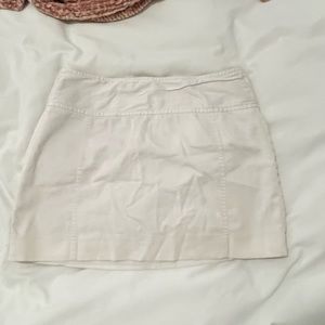 Express white mini skirt